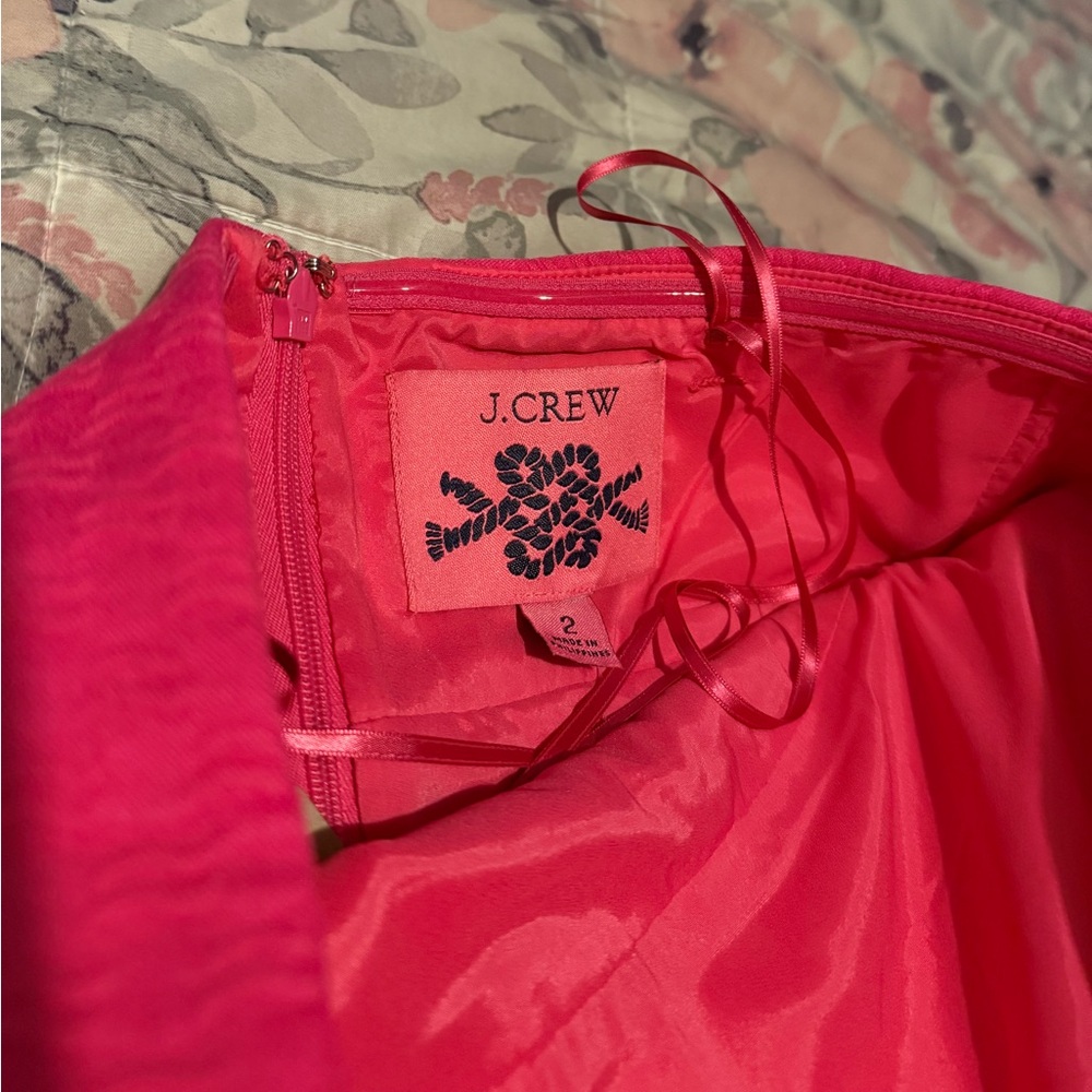 NWT J Crew Pink Strapless Dress - Picture 3 of 9